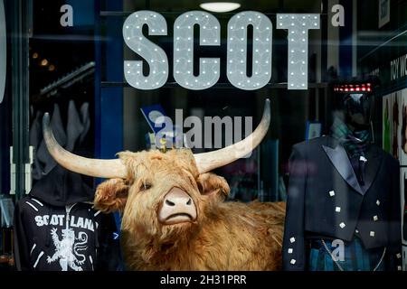 Edinburgh, Schottland, Princess Street Geschenkeladen Stockfoto