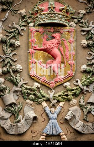 Edinburgh, Schottland, St. Andrews UNIVERSITY SCOTTISH LION Stockfoto