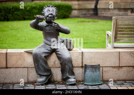 Dundee, Schottland, oor Wullie Skulptur von Malcolm Robertson Albert Square Stockfoto