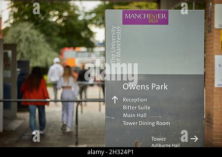 Owen's Park Studentenunterkunft Teil der Manchester University Stockfoto