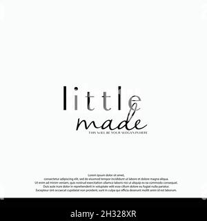 Handschriftliche Wortmarke Schrift Logo Design-Vorlage Stock Vektor