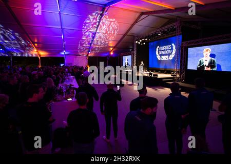 Ambiente während der Preisverleihung der European Le Mans Series 2021, am 24. Oktober 2021 auf dem Algarve International Circuit, in Portimao, Portugal - Foto Joao Filipe / DPPI Stockfoto