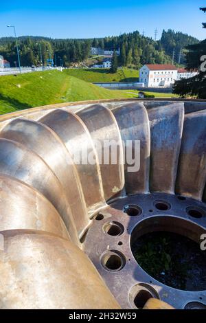 Elektrarna, Lipno nad Sázavou, vodni nadrz Lipno i, Jizni Cechy, Ceska republika Stockfoto