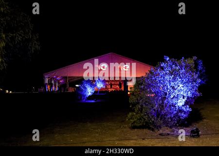 Ambiente während der Siegerehrung der European Le Mans Series 2021, am 24. Oktober 2021 auf dem Algarve International Circuit, in Portimao, Portugal - Foto: Paulo Maria/DPPI/LiveMedia Stockfoto