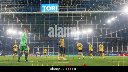 Schalke, Deutschland. 23. Oktober 2021. firo: 23.10.2021 Fuvuball: Fußball: 2. Bundesliga, Saison 2021/2022 FC Schalke 04 - Dynamo Dresden 3: 0 Credit: dpa/Alamy Live News Stockfoto