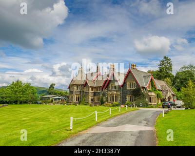 Holehird House in der Nähe von Windermere in Cumbria Stockfoto