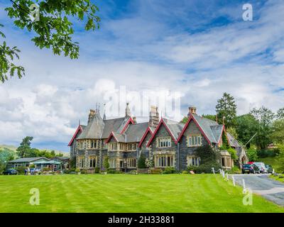 Holehird House in der Nähe von Windermere in Cumbria Stockfoto
