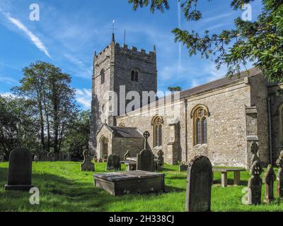 St. Oswalds Church Arncliffe in Littondale Yorkshire Stockfoto