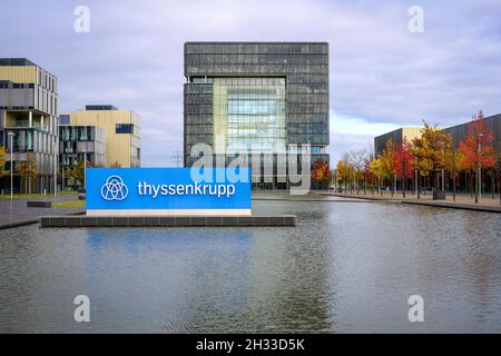 Essen, Nordrhein-Westfalen, Deutschland - Hauptsitz von ThyssenKrupp. Stockfoto