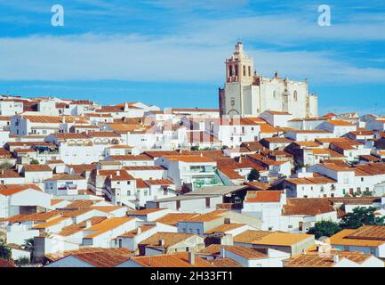 Überblick. Feria, Badajoz Provinz, Extremadura, Spanien. Stockfoto