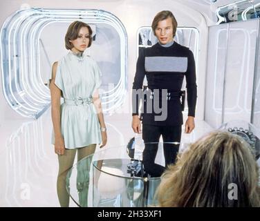 LOGAN'S FÜHRT 1976 United Artists einen Science-Fiction-Film mit Michael York und Jenny Agutter DURCH Stockfoto