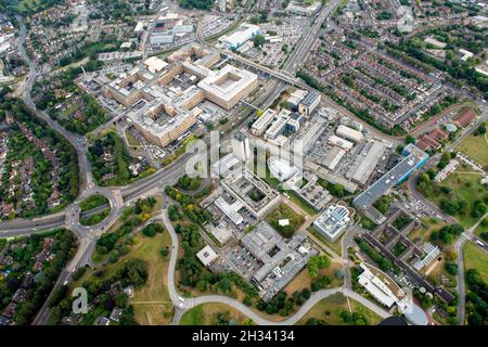 Luftaufnahme des QMC und University Park Campus, Nottingham Nottinghamshire England Stockfoto