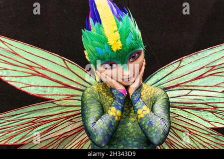 London, Großbritannien. Oktober 2021. Die jährliche London MCM Comic-Con ist nach zwei Jahren Abwesenheit wieder im Excel Center. Quelle: Enrique Guadiz / Alamy Live Stockfoto