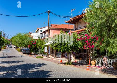 Skala Dorf auf der griechischen Insel Kefalonia, Griechenland. Stockfoto