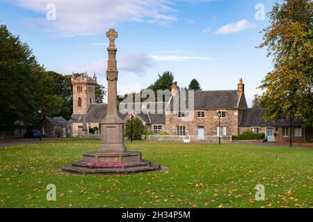 Dirleton Village and Village Green, East Lothian, Schottland, Großbritannien Stockfoto