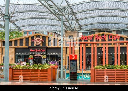 Sentosa Hard Rock Cafe auf der Insel Sentosa, Singapur Stockfoto