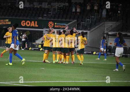 Matildas gegen Brasilien Stockfoto