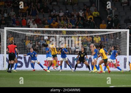 Matildas gegen Brasilien Stockfoto