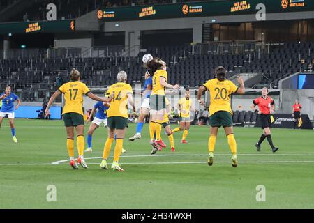 Matildas gegen Brasilien Stockfoto