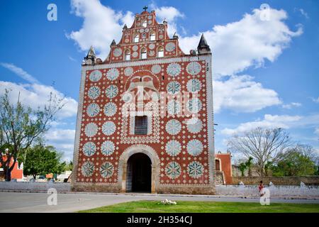 Iglesia de Santo Domingo (Klosterkirche), Uayma, Bundesstaat Yucatan, Mexiko Stockfoto