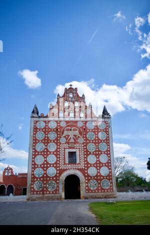 Iglesia de Santo Domingo (Klosterkirche), Uayma, Bundesstaat Yucatan, Mexiko Stockfoto