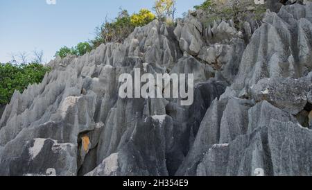 Felsformationen Des Ätna Stockfoto