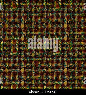 Nahtlose Textildruck.Abstrakten Hintergrund.Kleidung bunte Muster.Mehrfarbige Halbton Punkte Textur Hintergrund.konzentrische Kreise fraktal. Stockfoto