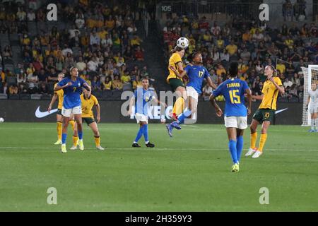 Matildas gegen Brasilien Stockfoto