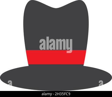 Gentleman hat Icon Vektor Vorlage Stock Vektor