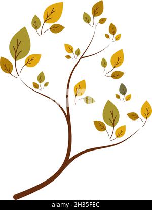 Design-Vorlage für Symbole aus Eichenholz Stock Vektor