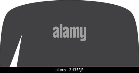 Vorlage für die Vektordarstellung „Schnurrbart-Symbol“ Stock Vektor