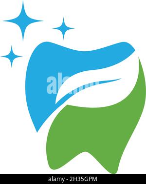 Zahnmedizinische logo Template Vector Illustration Icon Design Stock Vektor