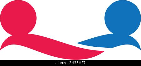 Annahme und community care Logo template Vector Stock Vektor