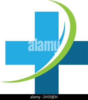Cross Medical Logo template Vector Illustration Design Stock Vektor
