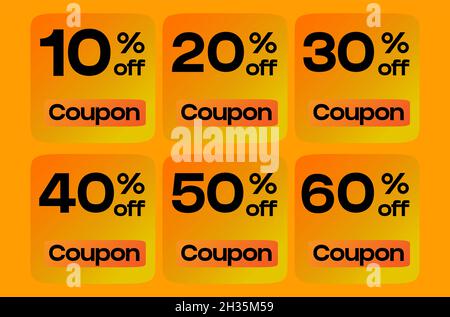 Rabattcoupon-Vektor Stock Vektor