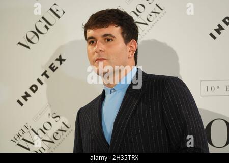 Madrid, Spanien. Oktober 2021. Designer Palomo Spanien auf der Fotocall der Ausgabe 10 Vogue Who On Next in Madrid am Montag, den 25. Oktober 2021. Quelle: CORDON PRESS/Alamy Live News Stockfoto