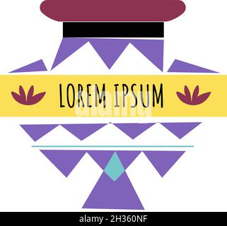 Kosmetikprodukte Logo mit Text und Blumen Stock Vektor