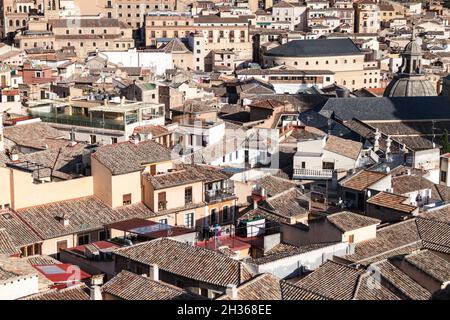 Dächer der Altstadt von Toledo, Spanien Stockfoto