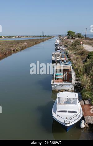 Der Canal du Midi in der Nähe von Marseille, südlicher Ferance Stockfoto