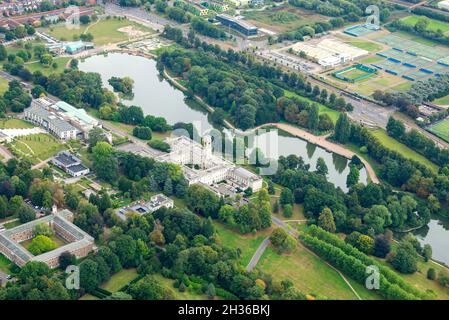 Luftaufnahme des Highfields Park, Nottingham Nottinghamshire England Stockfoto