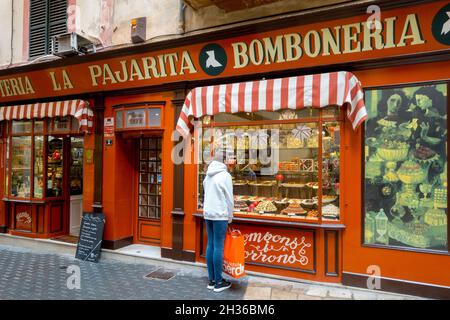 Berühmtes Süßes-Geschäft in Palma Altstadt von Palma de Mallorca Spanien Stockfoto