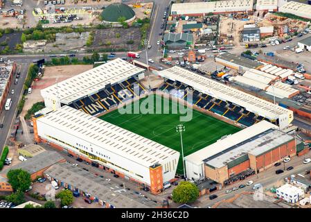 Luftbild des Notts County Football Club, Nottingham England, Großbritannien Stockfoto