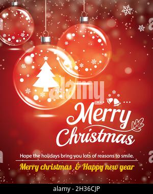 Happy Holiday Grußbanner und Vorlage für Kartendesign. Frohe weihnachten und Neujahr Themenkonzept. Stock Vektor