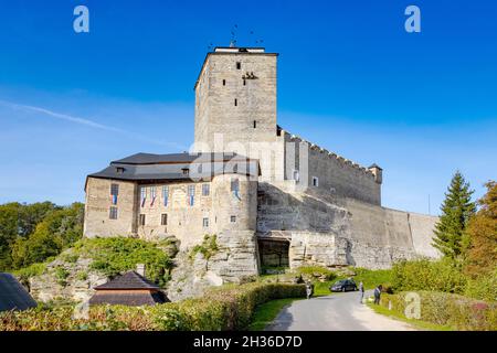 Gotický Hrad Kost u Sobotky, Cesky Raj, Ceska Republika/gotischen Burg Kost in der Nähe der Stadt Sobotka, böhmische Paradiise, Tschechische Republik Stockfoto