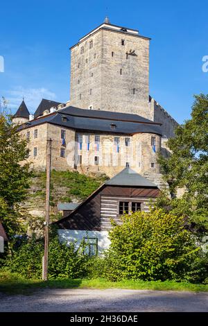 Gotický Hrad Kost u Sobotky, Cesky Raj, Ceska Republika/gotischen Burg Kost in der Nähe der Stadt Sobotka, böhmische Paradiise, Tschechische Republik Stockfoto
