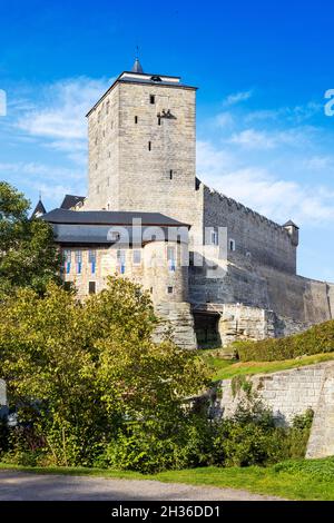 Gotický Hrad Kost u Sobotky, Cesky Raj, Ceska Republika/gotischen Burg Kost in der Nähe der Stadt Sobotka, böhmische Paradiise, Tschechische Republik Stockfoto