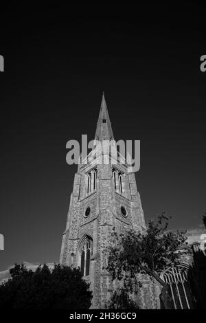 Thaxted Church Essex England Foto von Brian Harris 25. Oktober 2021 die Kirche des heiligen Johannes des Täufers mit unserer Lieben Frau und dem heiligen Laurence ist das p Stockfoto