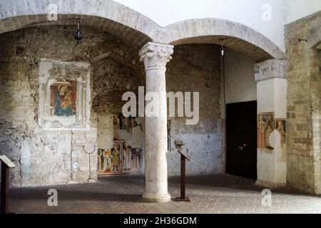 Kirche Santa Maria Impensole, Fresken, Narni, Umbrien, Italien, Europa Stockfoto
