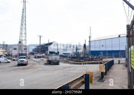 BRADDOCK, PA, USA - 21 Okt 2020: US Steel Edgar Thomson Plant, Mon Valley Works Stockfoto