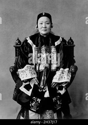 Frances Benjamin Johnston Vintage-Fotografie - Madame Wu Tingfang Stockfoto